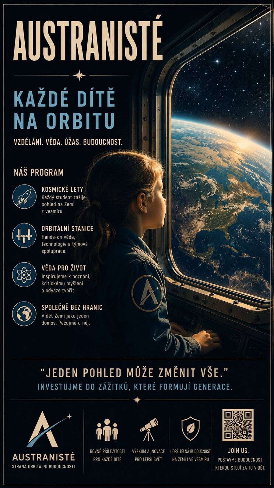Každé dítě na orbitu — program