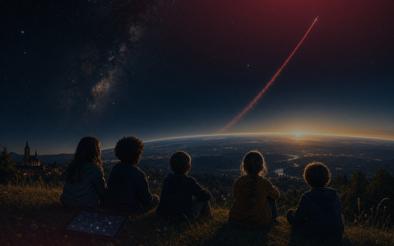 Pohled na planetu Zemi z velké výšky